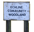 Echline Woodland sign